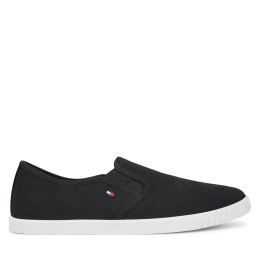 Снимка на Гуменки Tommy Hilfiger Canvas Slip-On Sneaker FW0FW08640 Черен