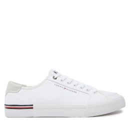 Снимка на Гуменки Tommy Hilfiger Core Corporate Vulc Canvas FM0FM05398 Бял