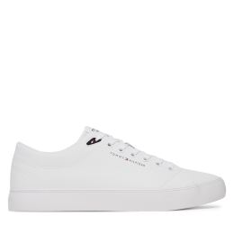 Снимка на Гуменки Tommy Hilfiger Th Hi Vulc Core Low Lth Ii Ess FM0FM05511 Бял
