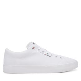 Снимка на Гуменки Tommy Hilfiger Th Hi Vulc Low Core Canvas FM0FM05396 Бял