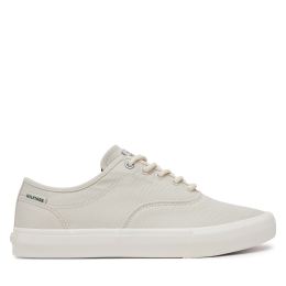 Снимка на Гуменки Tommy Hilfiger Th Hi Vulc Low Oxford Twill FM0FM05400 Бял