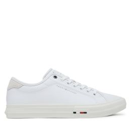 Снимка на Гуменки Tommy Hilfiger Th Hi Vulc Street Stitch FM0FM05645 Бял