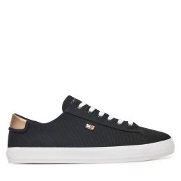 Снимка на Гуменки Tommy Hilfiger Vulc Canvas Lace Up Sneaker FW0FW08647 Черен