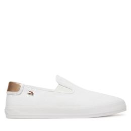 Снимка на Гуменки Tommy Hilfiger Vulc Canvas Slip-On Sneaker FW0FW08645 Бял