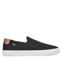 Снимка на Гуменки Tommy Hilfiger Vulc Canvas Slip-On Sneaker FW0FW08645 Черен