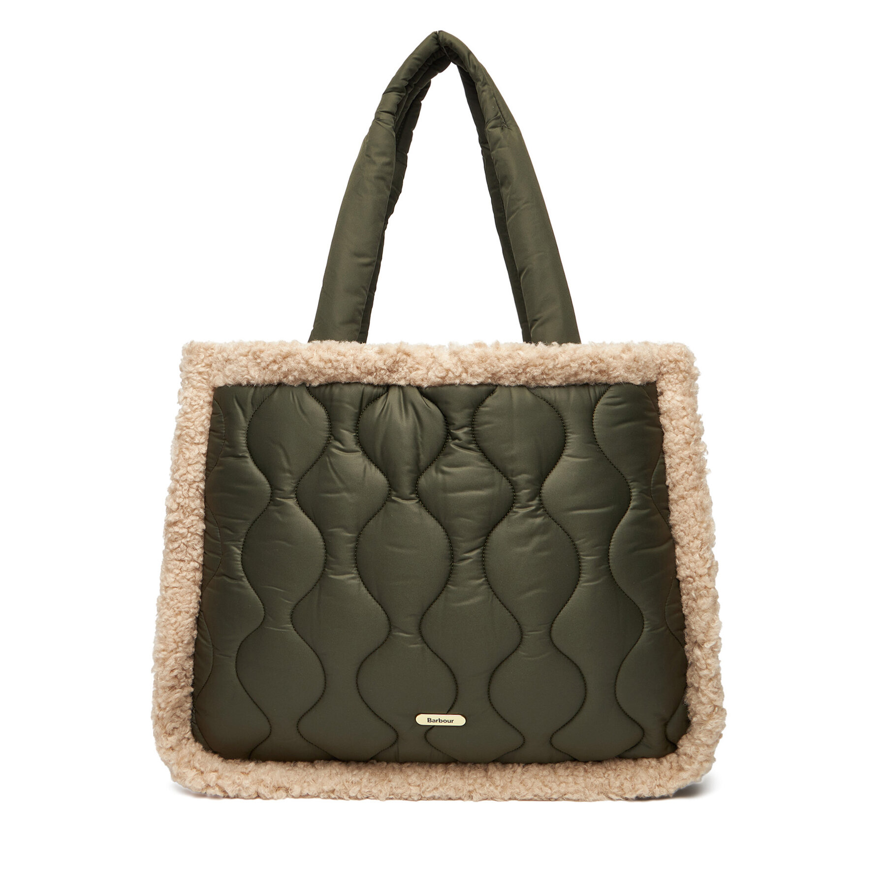 Снимка на Дамска чанта Barbour Marnie Quilt Tote Bag LBA0482OL71 Каки