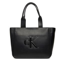 Снимка на Дамска чанта Calvin Klein Bold Ck Medium Tote LV04F3218G Черен