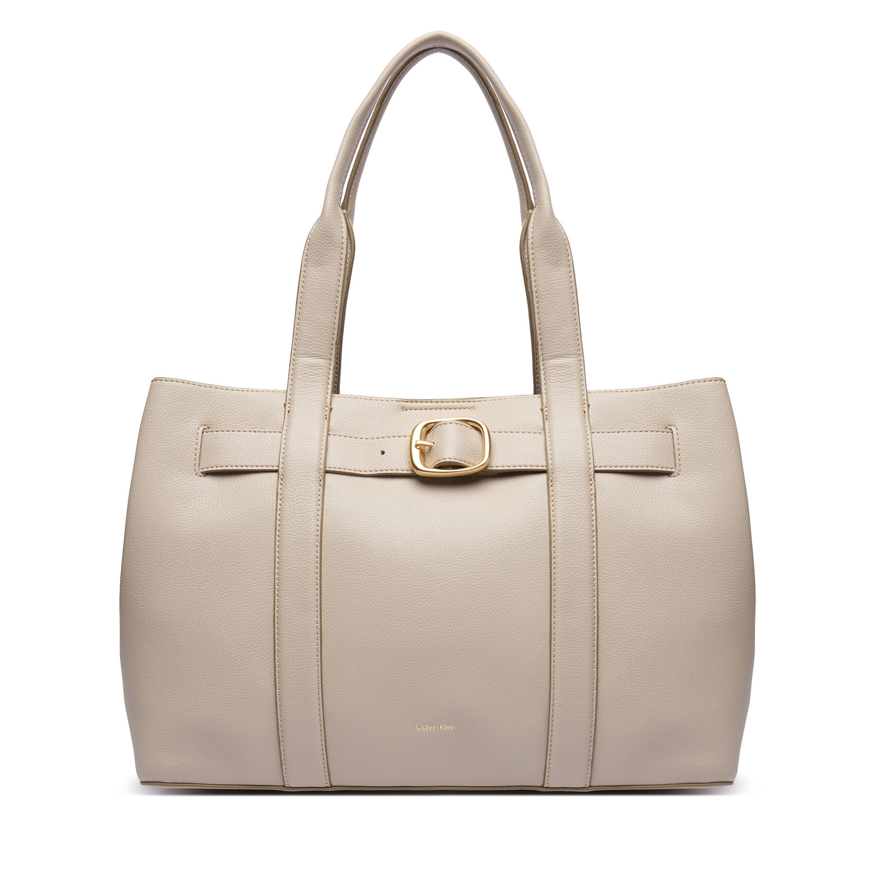 Снимка на Дамска чанта Calvin Klein Buckle Medium Tote LV04F3294G Екрю