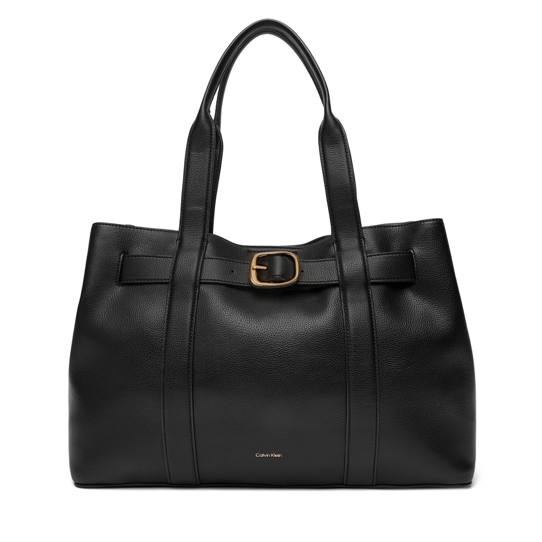 Снимка на Дамска чанта Calvin Klein Buckle Medium Tote LV04F3294G Черен