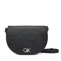 Снимка на Дамска чанта Calvin Klein Ck Hw Crossbody Saddle Bag_Tex K60K613233 Черен