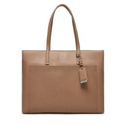 Снимка на Дамска чанта Calvin Klein Ck Must Medium Shopper_Mono K60K612774 Бежов