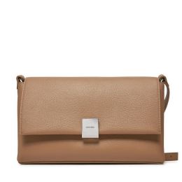Снимка на Дамска чанта Calvin Klein Ck Plaque Medium Shoulder Bag K60K612783 Кафяв