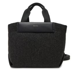 Снимка на Дамска чанта Calvin Klein Ck Raffia Small Tote Crossbody K60K613026 Черен