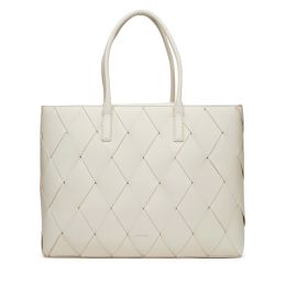 Снимка на Дамска чанта Calvin Klein Ck Woven Medium Shopper K60K612994 Бял