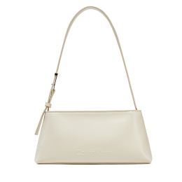 Снимка на Дамска чанта Calvin Klein Embossed Logo Shoulder Bag K60K612550 Екрю