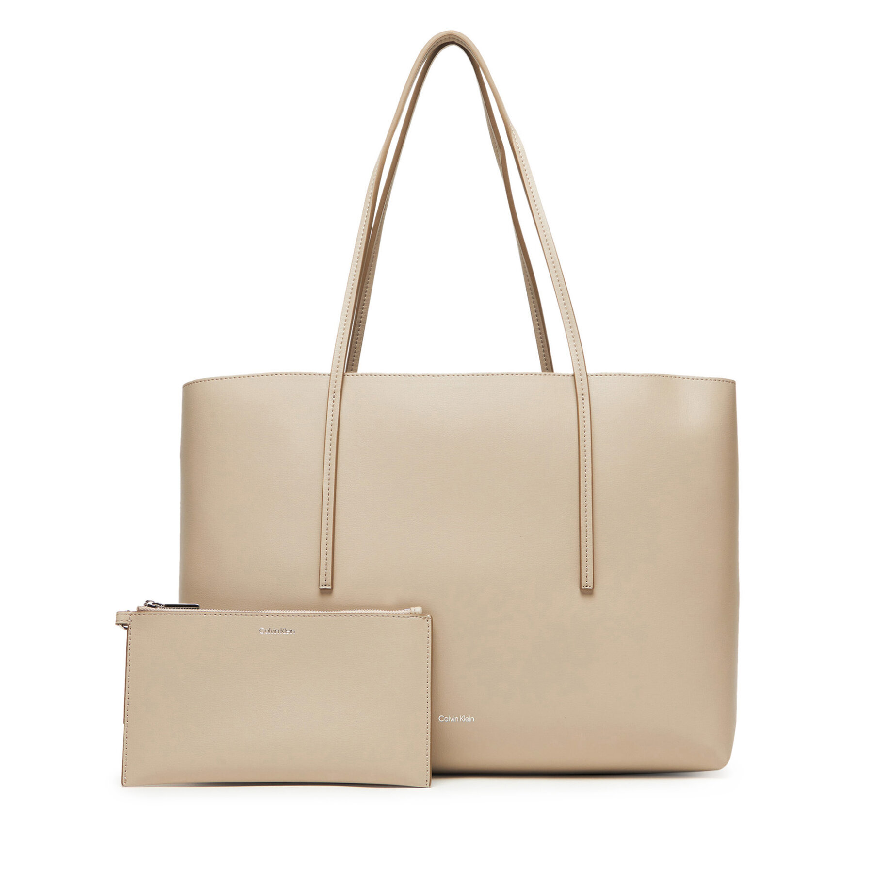 Снимка на Дамска чанта Calvin Klein Foil Logo Tote W/Pouch LV04F3274G Бежов