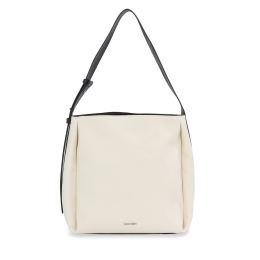 Снимка на Дамска чанта Calvin Klein Gracie Bucket Bag_Canvas K60K611665 Екрю