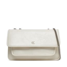 Снимка на Дамска чанта Calvin Klein Jeans Chain Ew Flap Conv Chain Bag LV04K3084G Екрю