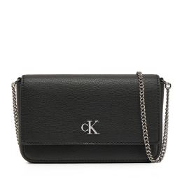 Снимка на Дамска чанта Calvin Klein Jeans Minimal Monogram Ew Flap Ph/Cb19 LV04K1027G Черен
