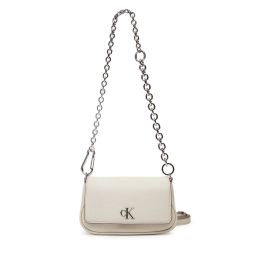 Снимка на Дамска чанта Calvin Klein Jeans Minimal Monogram Shoulder Bag20 LV04K3134G Екрю