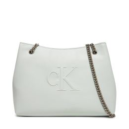 Снимка на Дамска чанта Calvin Klein Jeans Sculpted Chain Shoulder Bag LV04K3163G Сив