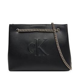 Снимка на Дамска чанта Calvin Klein Jeans Sculpted Chain Shoulder Bag LV04K3163G Черен