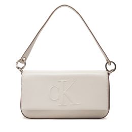Снимка на Дамска чанта Calvin Klein Jeans Sculpted Flap Shoulder Pouch25 LV04K3148G Екрю