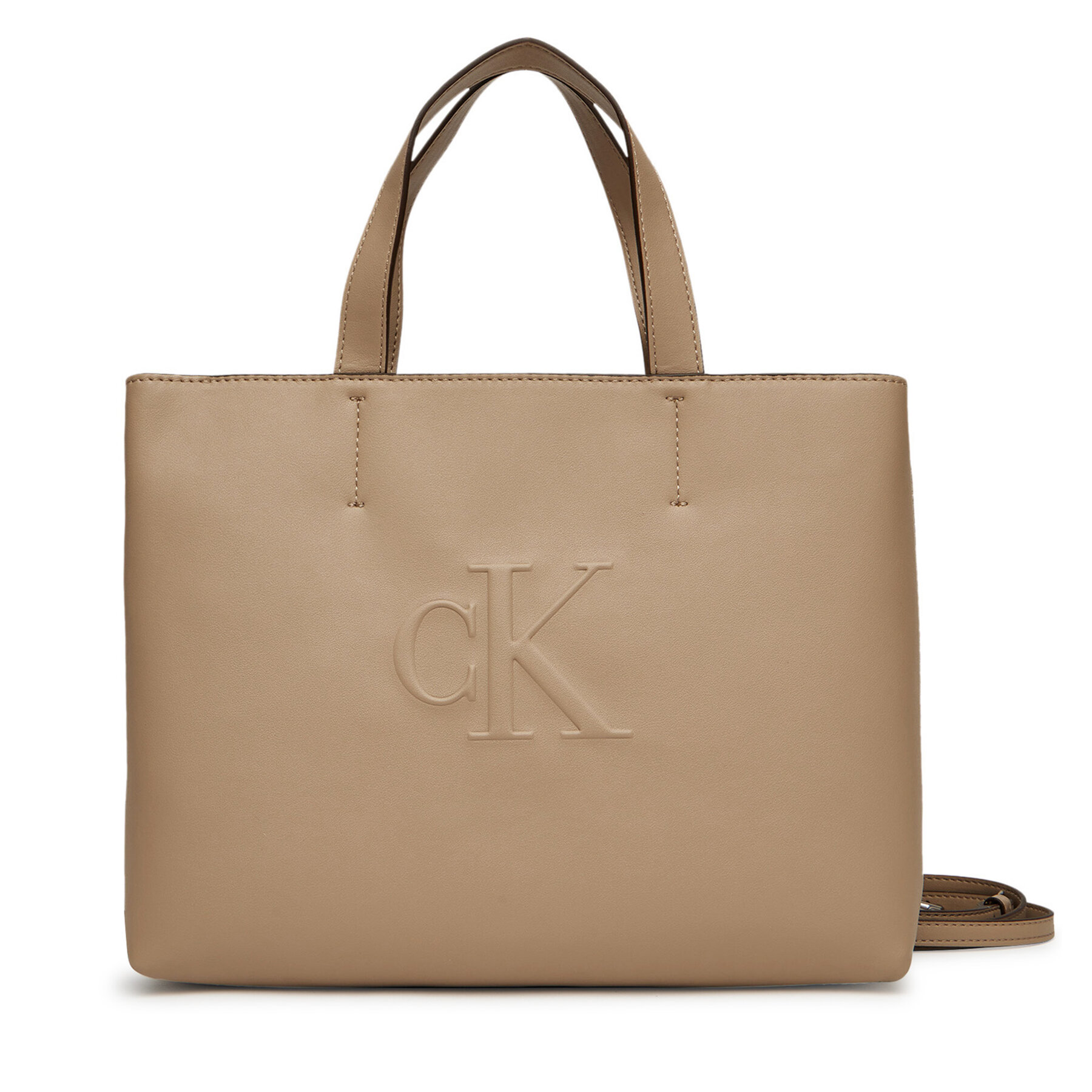 Снимка на Дамска чанта Calvin Klein Jeans Sculpted Mini Ew Tote LV04K3111G Бежов