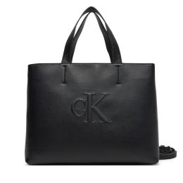 Снимка на Дамска чанта Calvin Klein Jeans Sculpted Mini Ew Tote LV04K3111G Черен