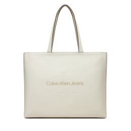 Снимка на Дамска чанта Calvin Klein Jeans Sculpted Slim K60K612222 Бял