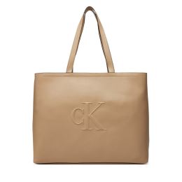 Снимка на Дамска чанта Calvin Klein Jeans Sculpted Slim Tote34 LV04K3070G Бежов