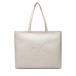 Снимка на Дамска чанта Calvin Klein Jeans Sculpted Slim Tote34 LV04K3070G Екрю