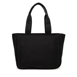 Снимка на Дамска чанта Calvin Klein Jeans Summer Canvas Tote LV04K3098G Черен