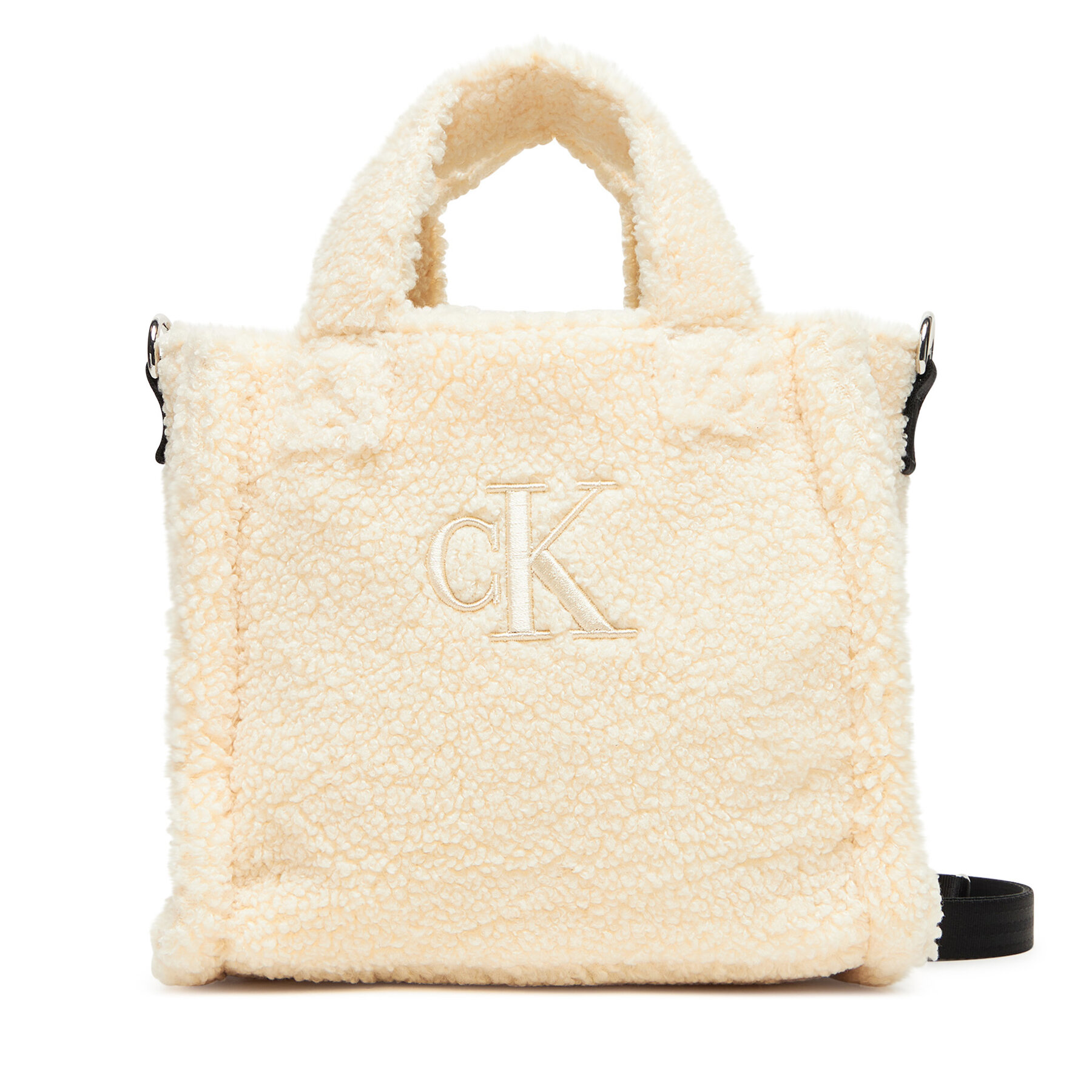 Снимка на Дамска чанта Calvin Klein Jeans Teddy Tote Bag IU0IU00355 Екрю