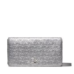 Снимка на Дамска чанта Calvin Klein Re-Lock Double Gusette_Emb K60K611338 Сребрист
