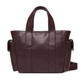 Снимка на Дамска чанта Calvin Klein Webbing Strap Small Tote LV04F3290G Бордо