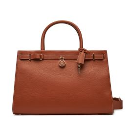 Снимка на Дамска чанта Tommy Hilfiger American Icon Tote Leather AW0AW17185 Кафяв