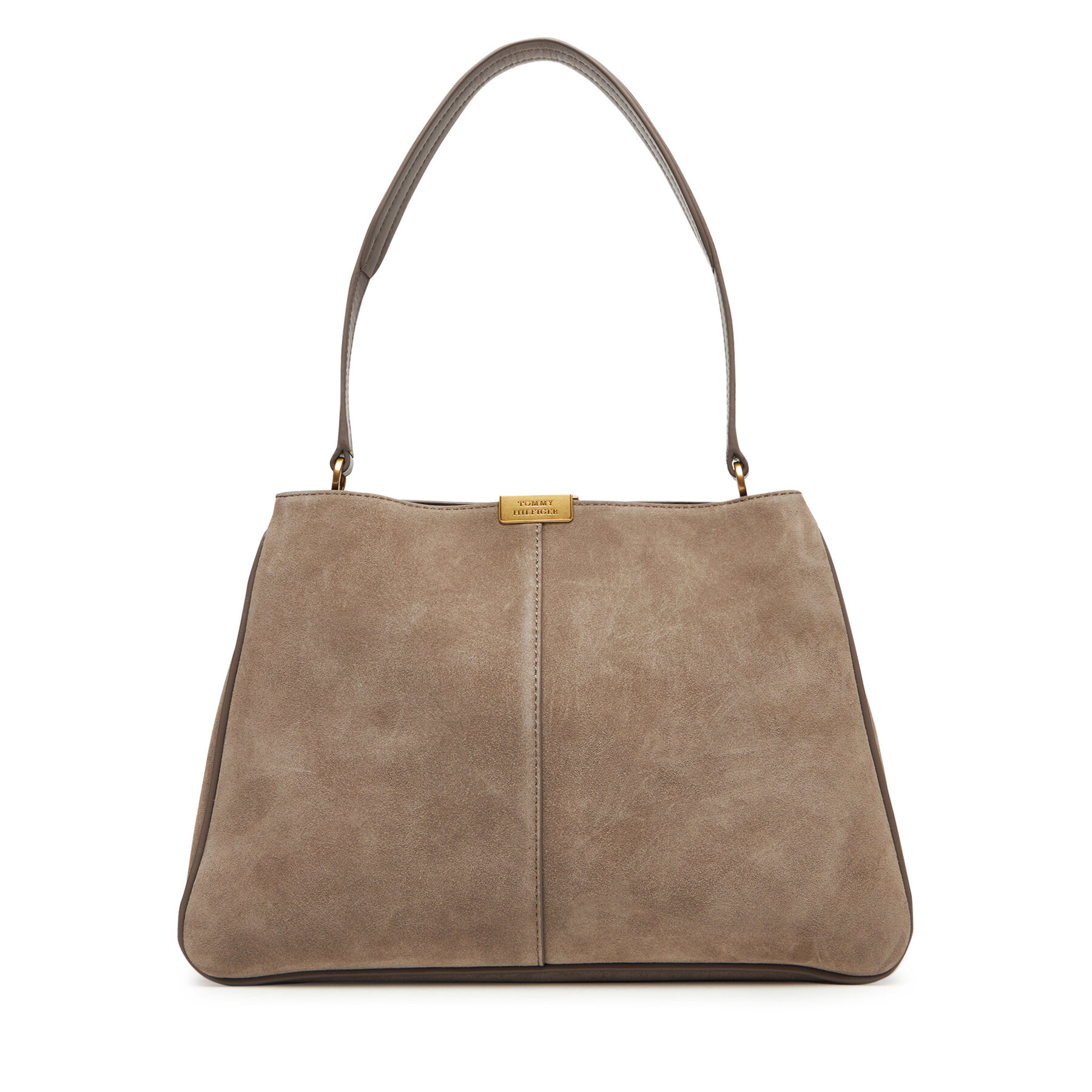 Снимка на Дамска чанта Tommy Hilfiger Casual Leather Shoulder Bag Sued AW0AW18201 Бежов