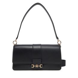 Снимка на Дамска чанта Tommy Hilfiger Heritage Leather Conv Crossover AW0AW17399 Черен