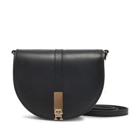 Снимка на Дамска чанта Tommy Hilfiger Heritage Saddle Bag AW0AW17164 Черен
