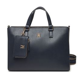 Снимка на Дамска чанта Tommy Hilfiger Joy Satchel AW0AW16814 Тъмносин