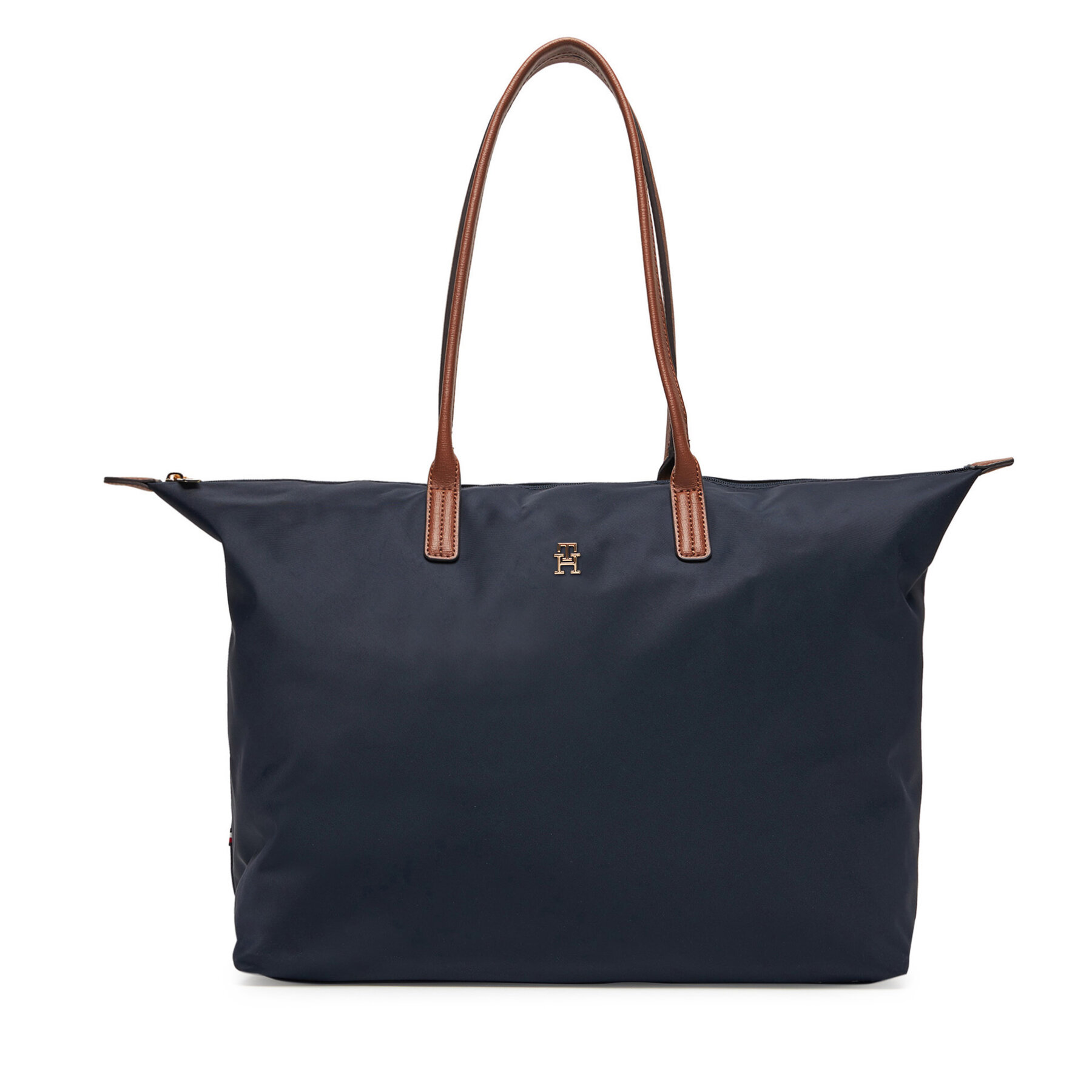 Снимка на Дамска чанта Tommy Hilfiger Popette Maxi Tote AW0AW17996 Тъмносин