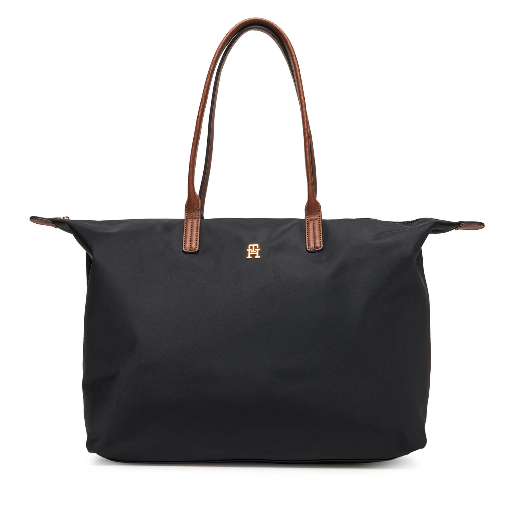 Снимка на Дамска чанта Tommy Hilfiger Popette Maxi Tote AW0AW17996 Черен
