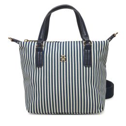 Снимка на Дамска чанта Tommy Hilfiger Poppy Summer Small Tote AW0AW17202 Тъмносин