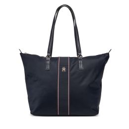 Снимка на Дамска чанта Tommy Hilfiger Poppy Tote Corp AW0AW17205 Тъмносин