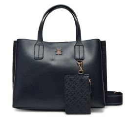 Снимка на Дамска чанта Tommy Hilfiger Th Distinct Mini Tote AW0AW17192 Тъмносин