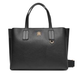 Снимка на Дамска чанта Tommy Hilfiger Th Distinct Mini Tote AW0AW17459 Черен