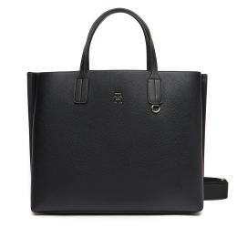 Снимка на Дамска чанта Tommy Hilfiger Th Distinct Satchel AW0AW17463 Черен