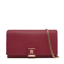 Снимка на Дамска чанта Tommy Hilfiger Th Her Flap W/Chain AW0AW17403 Червен