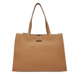 Снимка на Дамска чанта Tommy Hilfiger Th Her Tote AW0AW17191 Кафяв